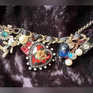 Betsy Johnson charm necklace NWT
